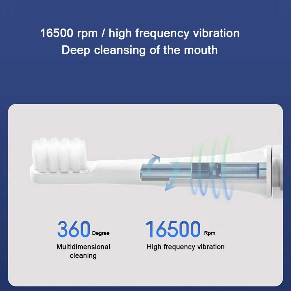 Mijia T100 Sonic Electric Toothbrush - Smart, Colorful, USB Rechargeable, IPX7 Waterproof